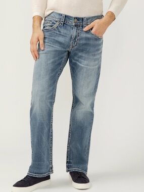 NWT Silver Jean co | Zac relaxed straight leg | indigo